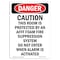 Signmission Safety Sign, OSHA Danger, 10" Height, Caution This Room Is Protected, Portrait OS-DS-D-710-V-2129 - alternate 1